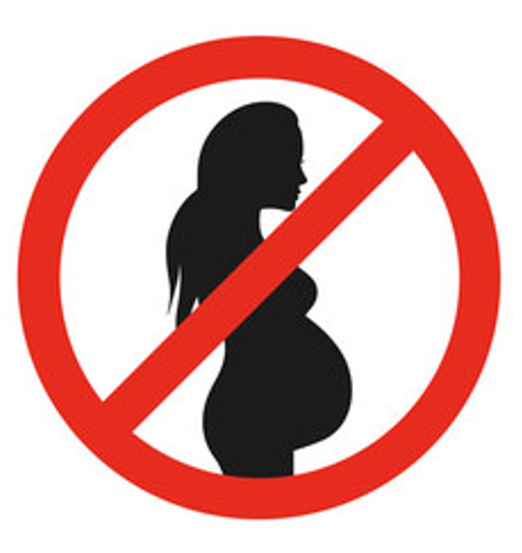 Pregnant lady with cross